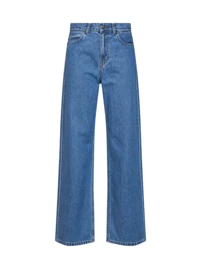 Carhartt Blue Loose-fit W' Jane Jeans