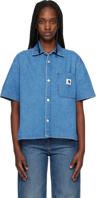 Carhartt Blue Lovilia Denim Shirt