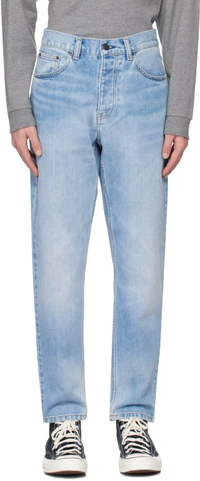 Carhartt Blue Newel Jean In 01 Blue