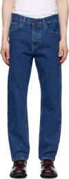 Carhartt Blue Newel Jeans In 0106 Blue Stone Wash