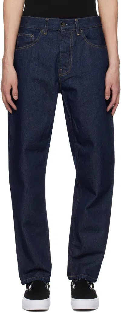 Carhartt Blue Newel Jeans In 012y Blue One Wash