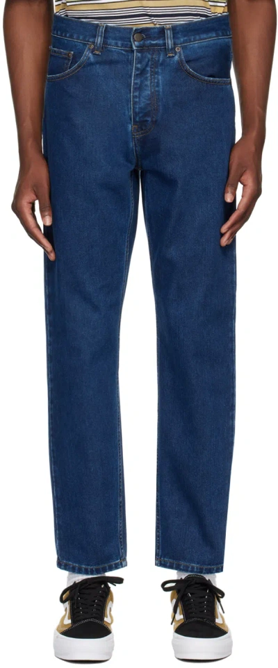 Carhartt Blue Newel Jeans In Bluestonewashed