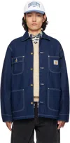 Carhartt Og Denim Chore Coat In Blue