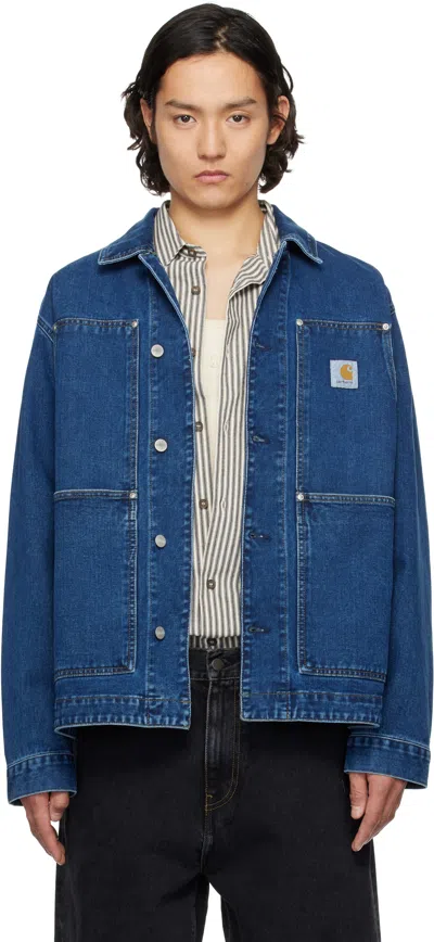 Carhartt Veste En Jean Og Double Front In Blue