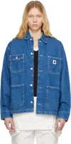 Carhartt Og Michigan Denim Jacket In Blue Stone Washed