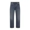 Carhartt Wip Mid-rise Organic Cotton Trousers In Blue