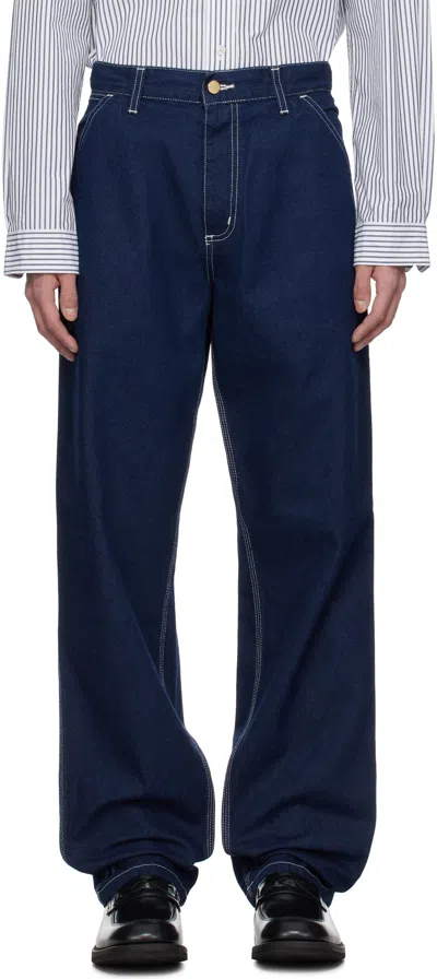 Carhartt Blue Simple Jeans In 012y Blue One Wash
