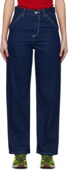Carhartt Blue Simple Jeans In Rinsed Blue