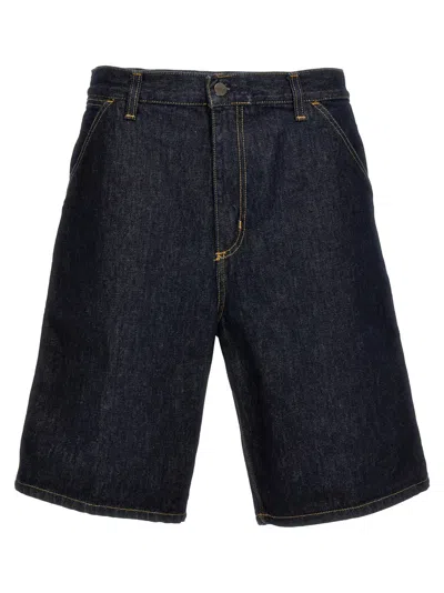 CARHARTT BLUE SINGLE KNEE BERMUDA SHORTS