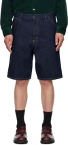 Carhartt Blue Single Knee Denim Shorts In 0102 Blue
