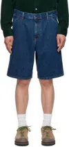 Carhartt Denim Cargo Shorts In Blue