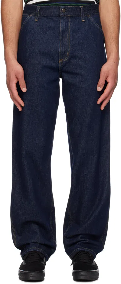 Carhartt Marlow Straight-leg Jeans In Navy