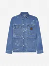 Carhartt Stamp Denim Jacket In Blue