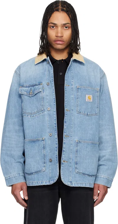 Carhartt Blue Warren Denim Chore Coat