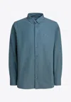 Carhartt Bolton Long-sleeved Shirt In Blue
