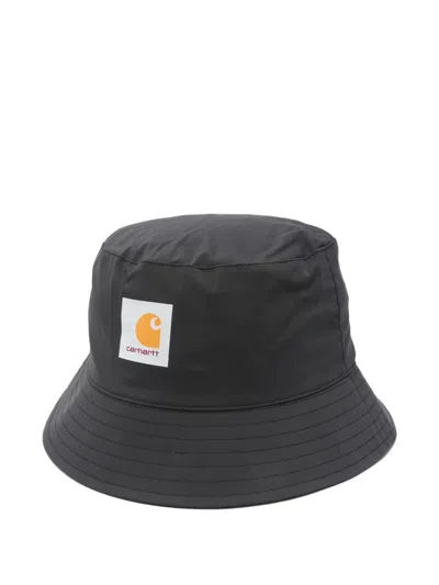 Carhartt Bowden Logo-patch Bucket Hat In Black