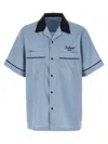 Carhartt Casual Shirt With Contrast Collar And Pockets In Blue