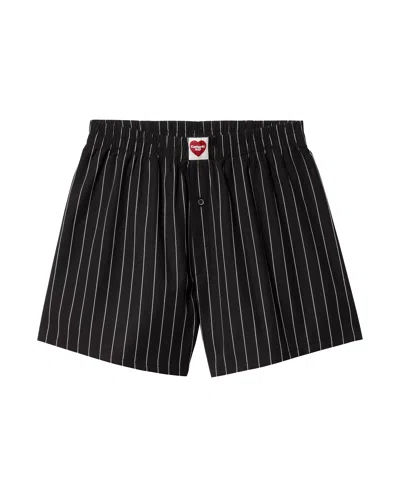 CARHARTT BOXER COTTON SEATON STRIPE BLACK/WAX