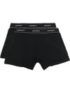 Carhartt Two-pack Logo-print Waistband Boxers In Black