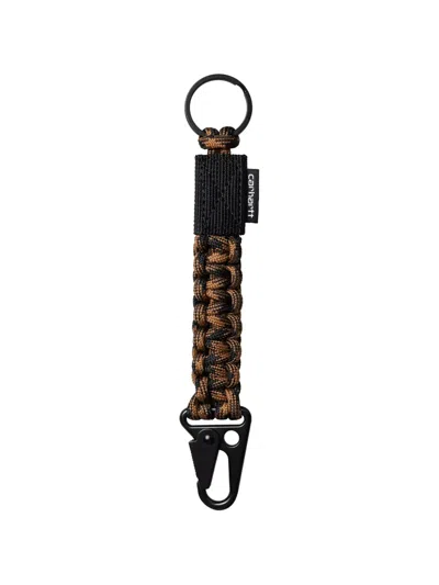 Carhartt Braided Rope Keyring In Black