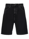 Carhartt Mens Black Landon Five-pockets Denim Shorts