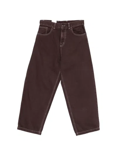 Carhartt Brandon Cotton Trousers In Brown