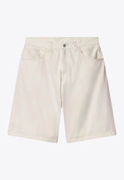 Carhartt Brandon Denim Bermuda Shorts In Neutral