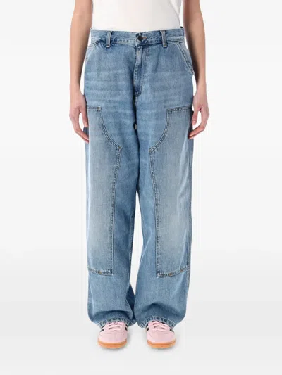 Carhartt Brandon Double Knee Panelled Jeans In Blue