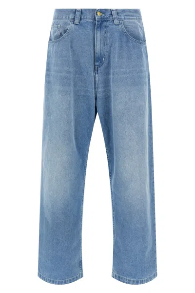 Carhartt Brandon Logo-patch Jeans In Blue