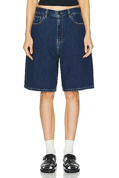 Carhartt Brandon Short In Blue Stone Washed