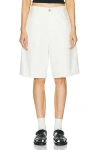 Carhartt Brandon Loose Fit Denim Shorts In White