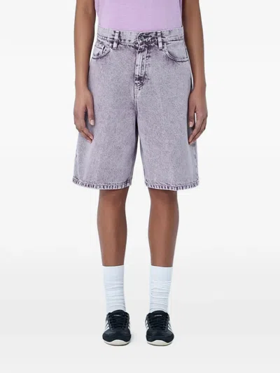 Carhartt Brandon Shorts In Purple