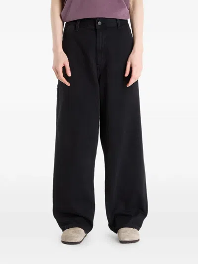 Carhartt Brandon Single Knee Wide-leg Jeans In Black