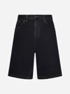Carhartt Brandon Smith Denim Shorts In Black Stone Washed