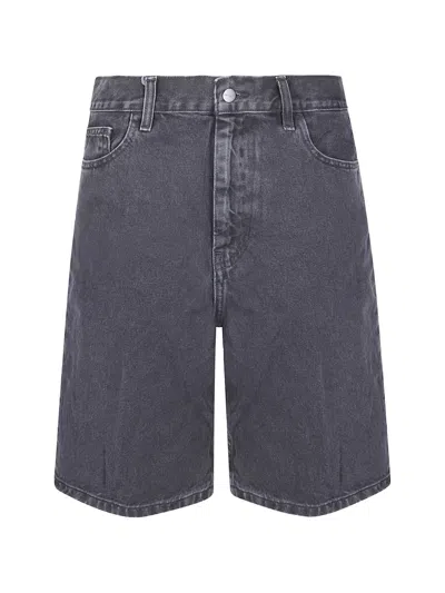 Carhartt Brandon Stone-washed Shorts In Gray