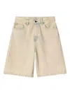 Carhartt Brandon Washed Denim Shorts In Neutral