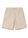 Carhartt Branford Knee Pocket Shorts In Neutral
