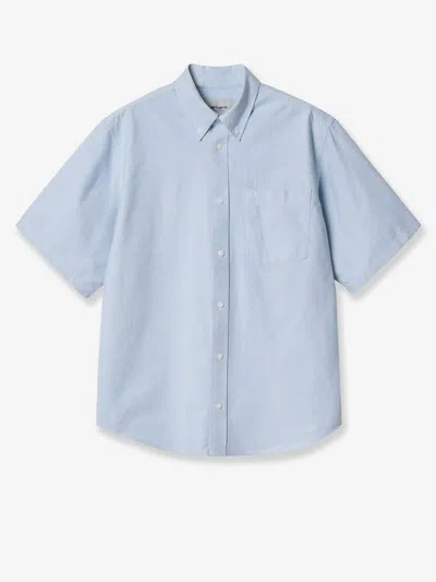 Carhartt Braxton Cotton Shirt In Blue