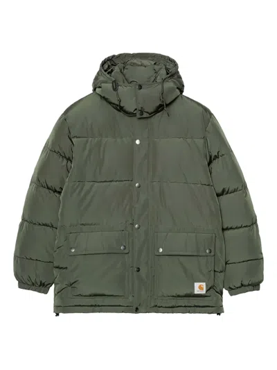 Carhartt Wip Brent Technical Jacket With Removable Hood In Green