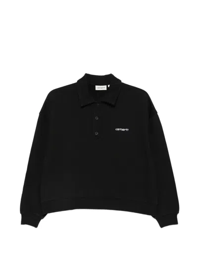 Carhartt Brenta Logo-embroidered Sweater In Black