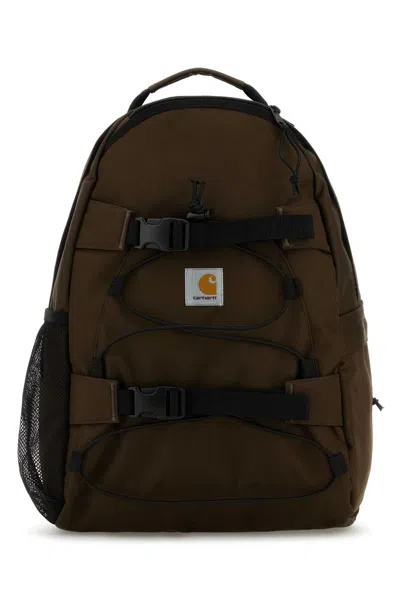 Carhartt Brown Canvas Kickflip Backpack In Liberica
