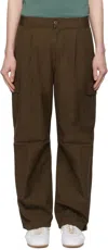 Carhartt Brown Cole Cargo Pants In 2ls02 Liberica Rinse