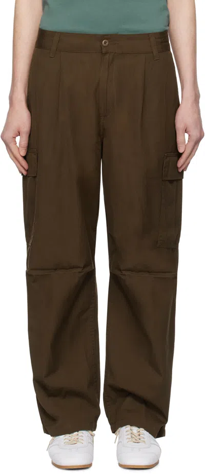 Carhartt Brown Cole Cargo Pants In 2ls02 Liberica Rinse