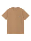 Carhartt Pocket-logo T-shirt In Brown