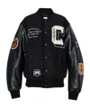 Carhartt Brown Ducks Bomber Jacket In Black