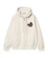 Carhartt Brown Ducks Hoodie In White