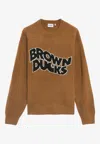 Carhartt Brown Ducks Intarsia Knit Sweater