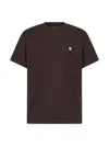 Carhartt Brown Jersey S/s Chase T-shirt<br/>