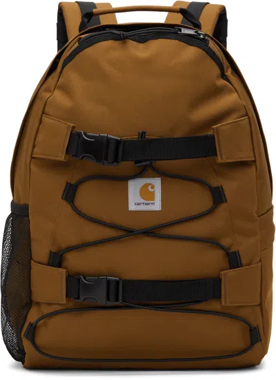 Carhartt Brown Kickflip Backpack In Hzxx Hamilton Brown