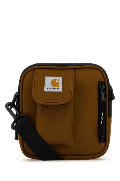 Carhartt Brown Logo Small Crossbody Bag